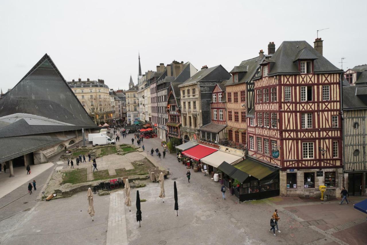 Appartement place du vieux marché Rouen Esterno foto